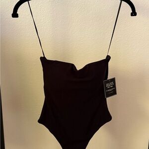 NEW!! JLUXLABEL Black Classic Strapless Bodysuit